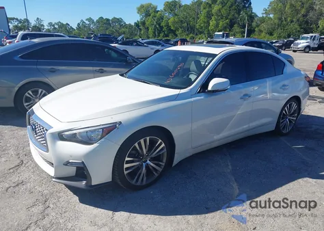 2022 Infiniti Q50 Sensory z USA, uszkodzony, nr VIN JN1EV7CP4NM310986